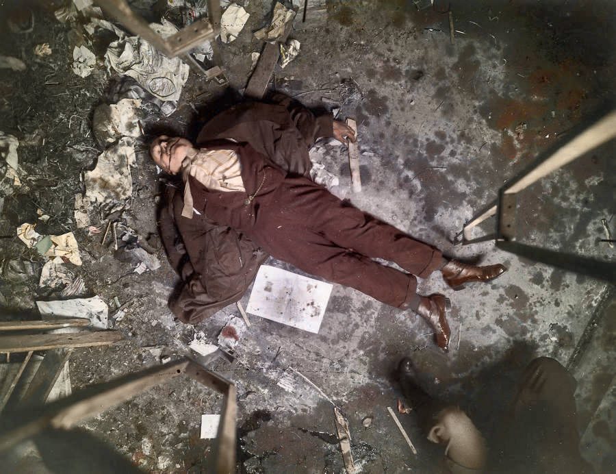 31 Vintage Crime Scene Photos Brought To Life In Stunning Color