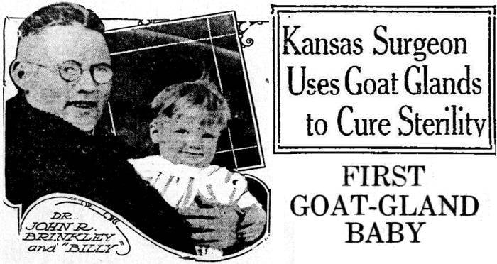 John Brinkley And Goat Gland Baby