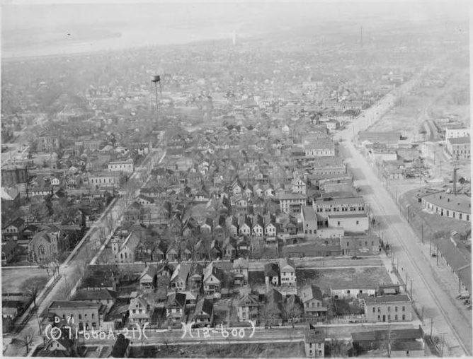 Foto aerea di Cairo, Illinois