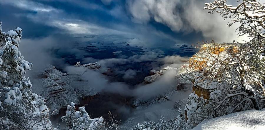 Grand Canyon Wintery View