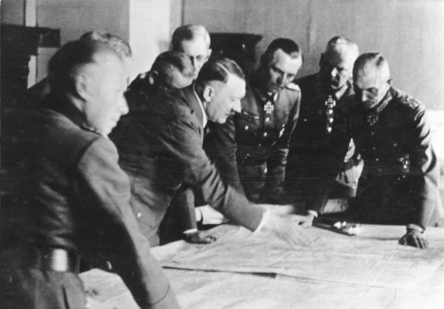 Hitler Strategizing War Plans