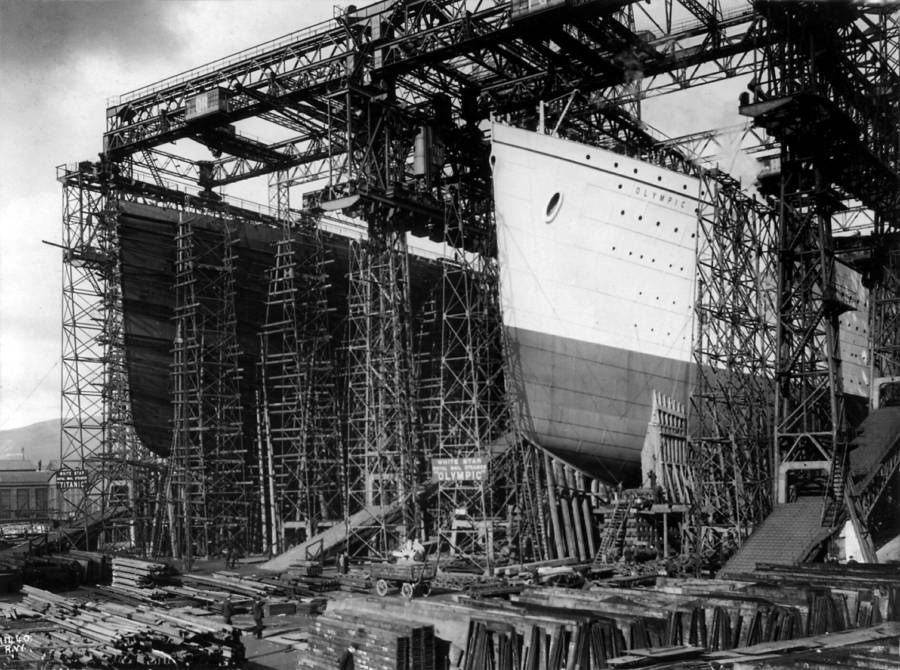 Construction Of The RMS Olympic And RMS Titanic