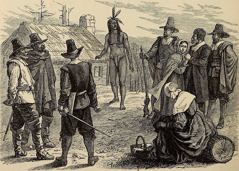 Samoset With The Pilgrims
