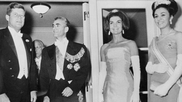 The Kennedys With The Shah Of Iran