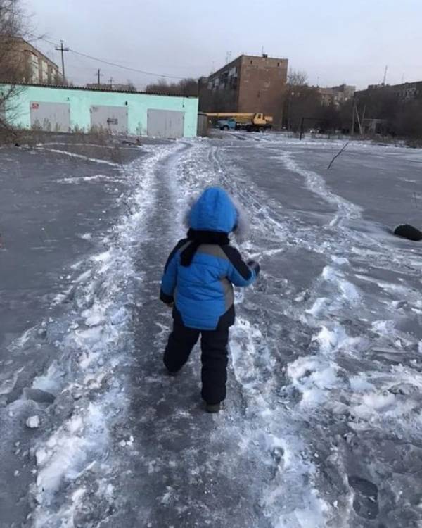 Child In Black Snow