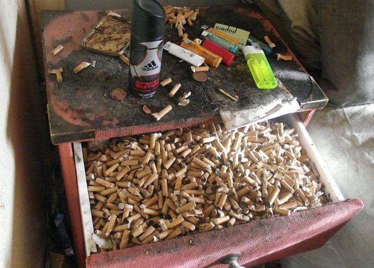 Cigarette Butt Drawer