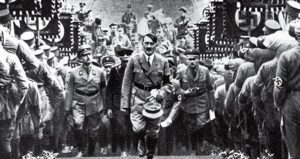 Hitler Walks Through Nazis