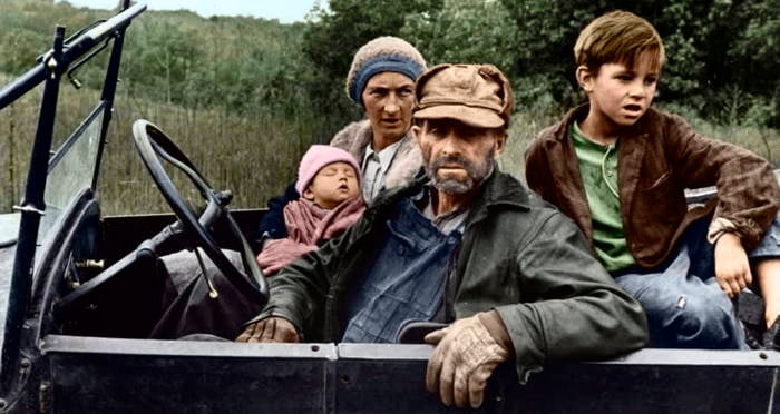 great depression pictures in color