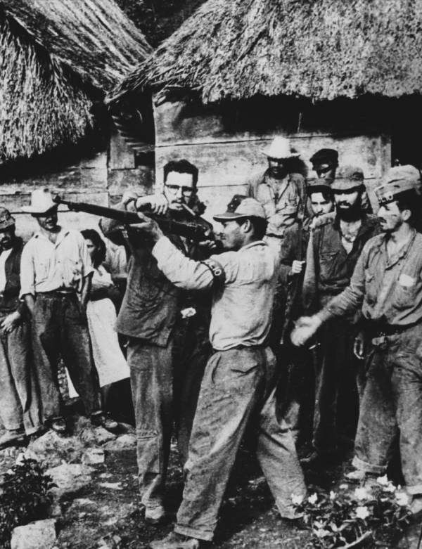 Fidel Castro Training Troops