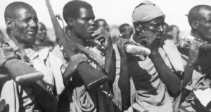 Group Of African Soldiers Featured