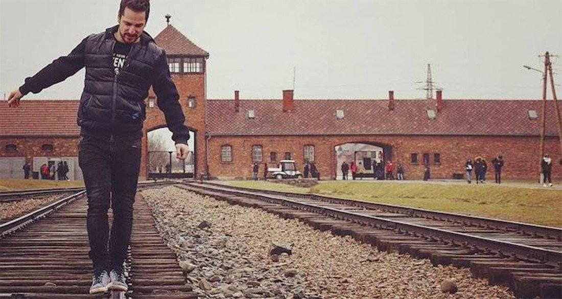 Disrespectful Auschwitz Visitors Urged To Stop Balancing On Train Tracks