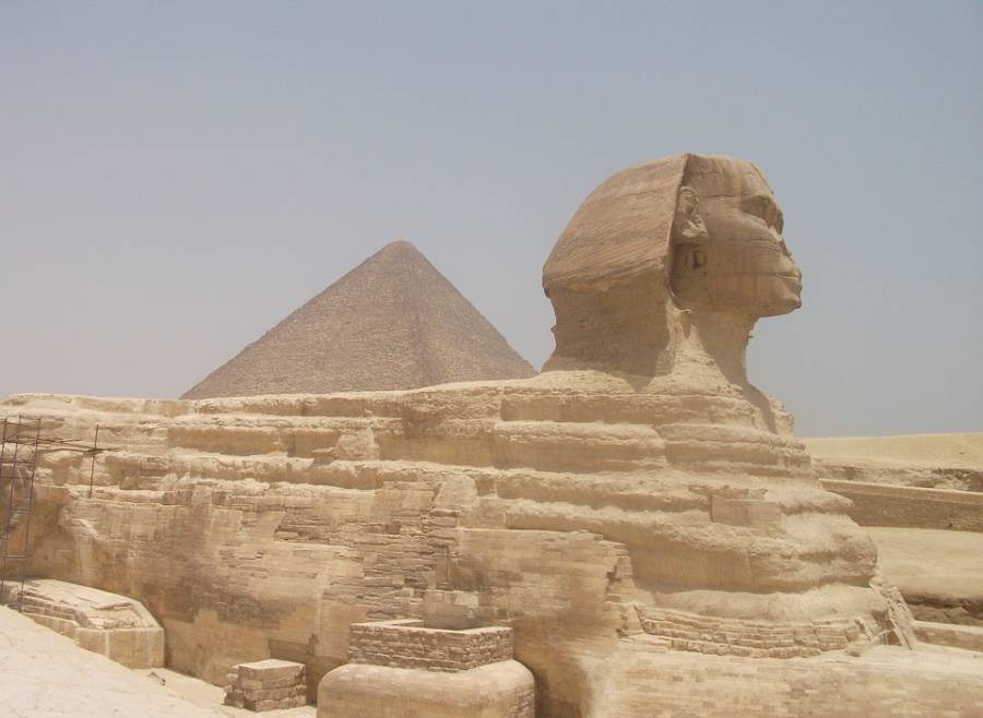 Sphinx And Pyramid Of Giza