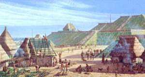 Rendering Of Cahokia Mounds