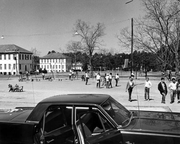 Students Outside Dozier