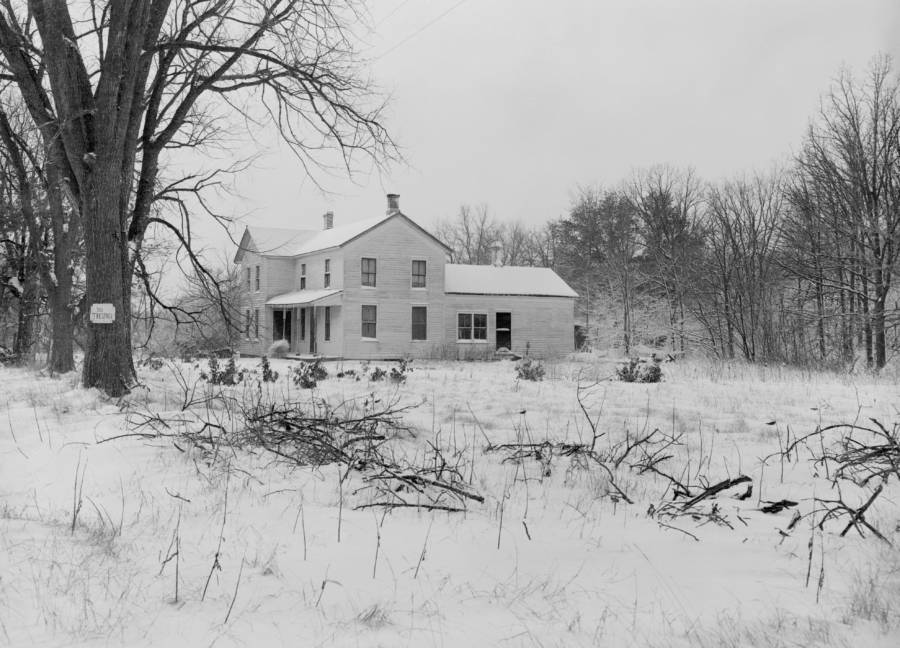 Ed Gein's House In The Snow