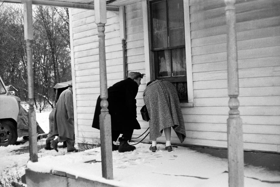 Women Look Into Gein's Windows's Windows