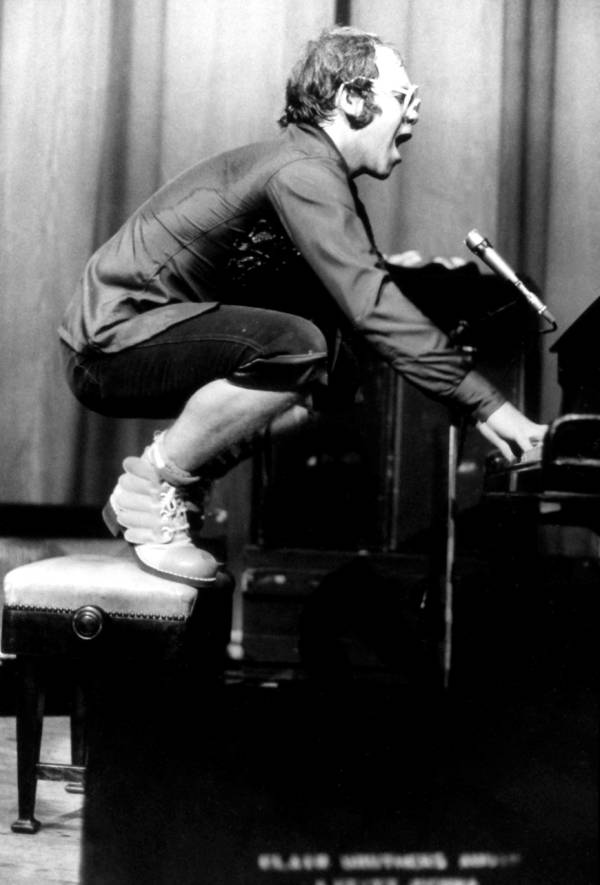 Elton John On Piano Stool