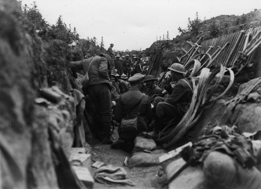 French Trench In Battle Of The Somme