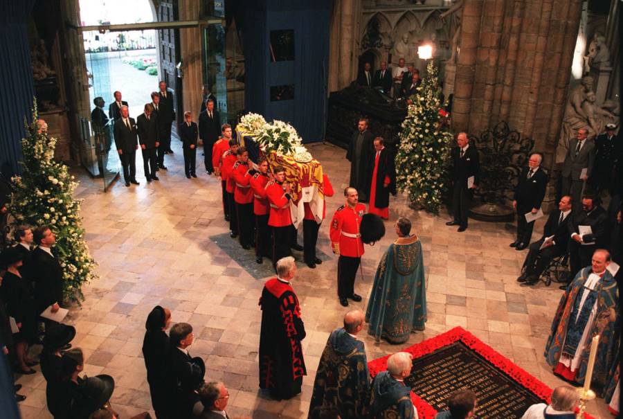Princess Diana's Funeral Open Casket