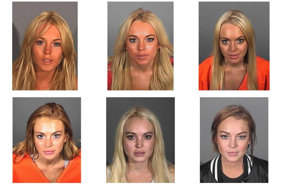 Lindsay Lohan Mugshots