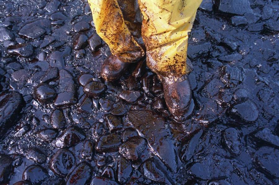 Oil Boots Exxon Valdez