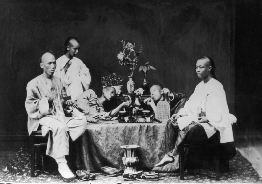 Opium Den In 1900 Hong Kong