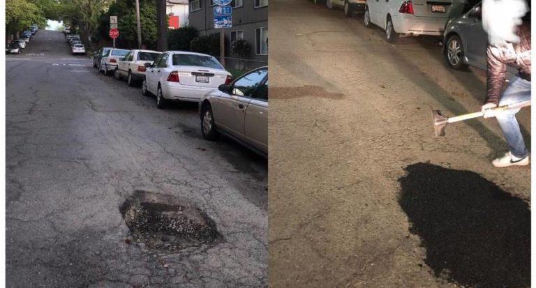 Pothole Vigilantes In Oakland California