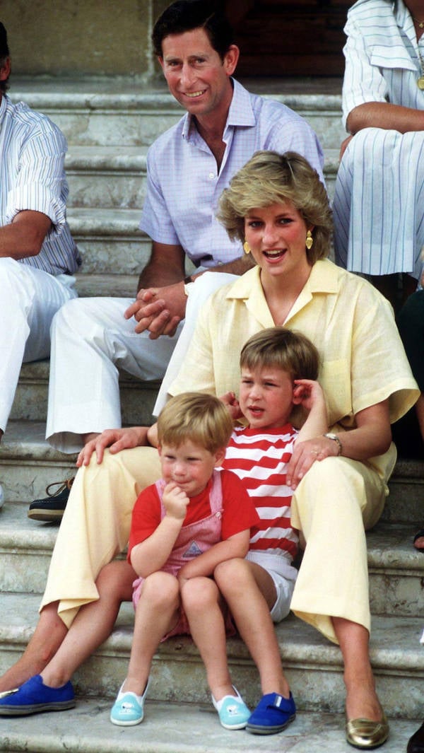 Princess Diana With Her Sons