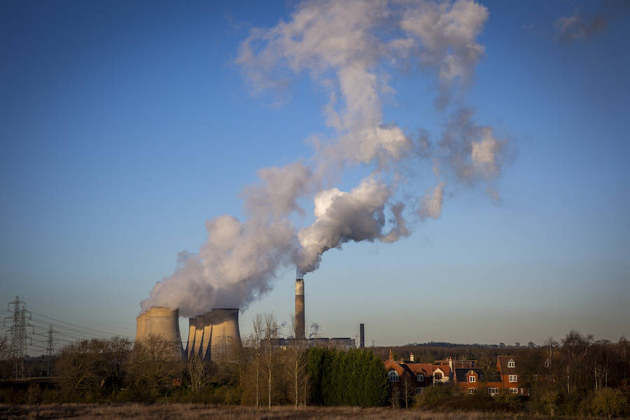 Smoke Flies Out Of Coal Plants