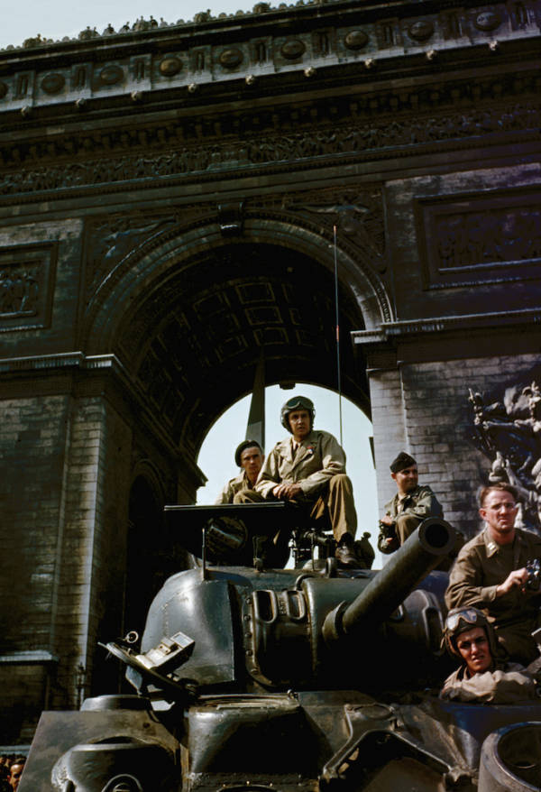 Arc De Triomphe During Victory Parade