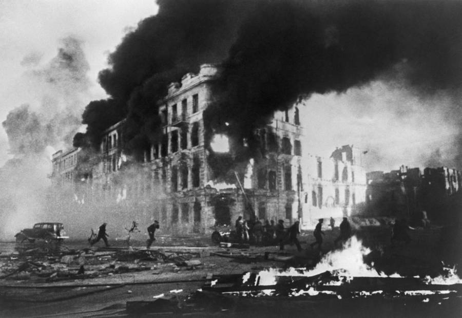 Stalingrad Building On Fire