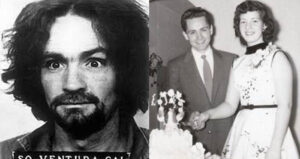 Crazy Manson Beside Wedding Pic