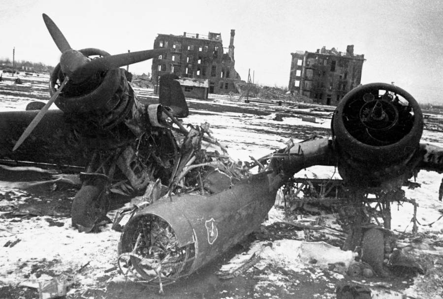 Destroyed War Plane In Stalingrad