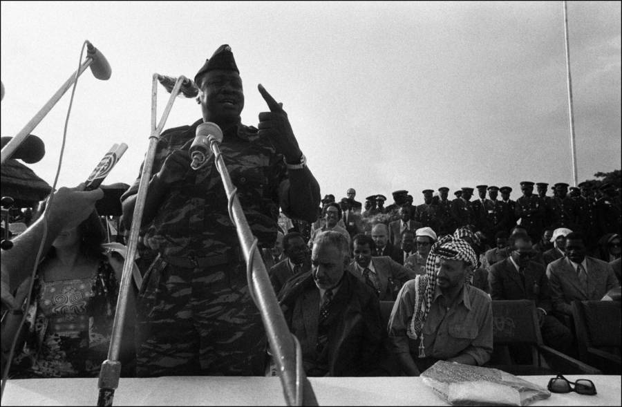 Idi Amin With Wife Kay Adroa Idi Amin Of Uganda With Kay Vita Vya