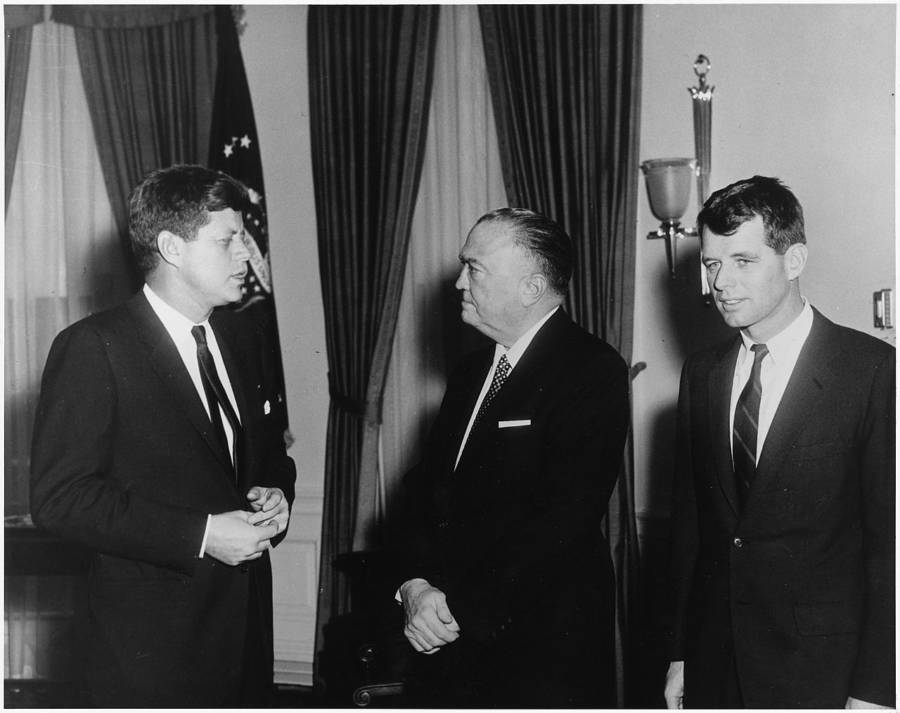 J. Edgar Hoover With JFK And RFK
