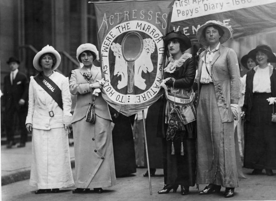 Actresses Protest Their Right To Vote