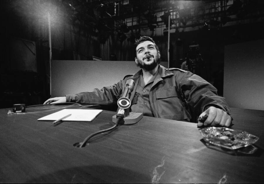 A beret, uniform and pistol used by Ernesto Che Guevara is seen