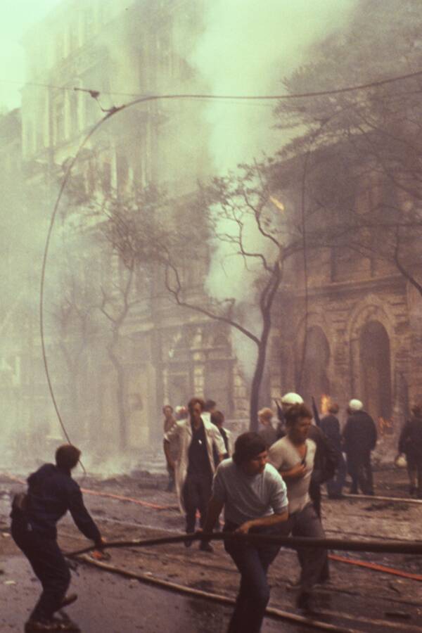 Czech Civilians In Protest