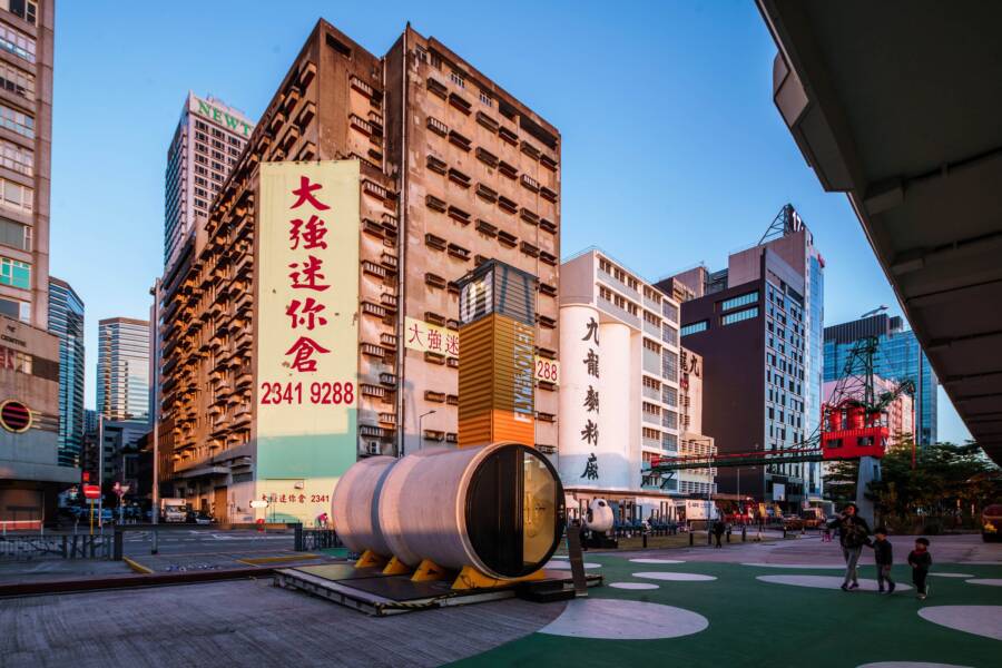 Tube House In Hong Kong Park