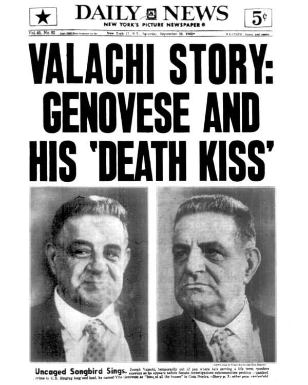 Newspaper On Joe Valachi