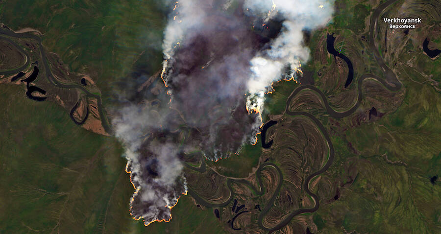 ‘Unprecedented’ Arctic Wildfires Caught On Satellite Images