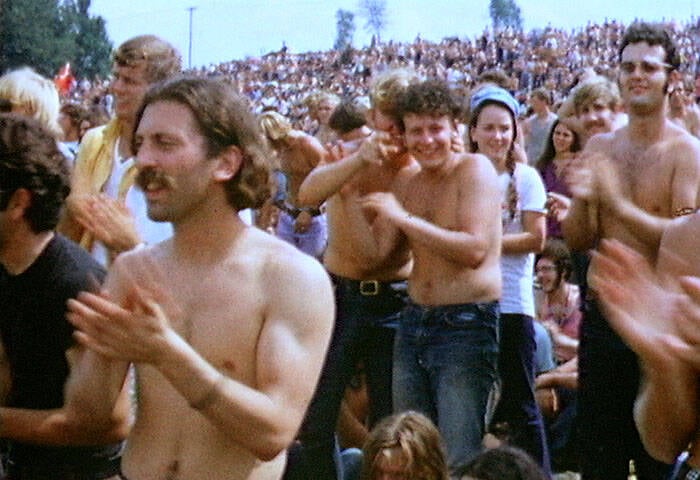 1969 Woodstock Crowd On Day One