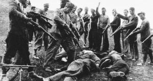 Armed Ustase Surround Victims