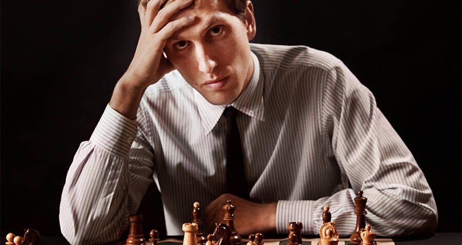 Bobby Fischer (1943-2008). /Namerican Chess Player. Fischer (Right