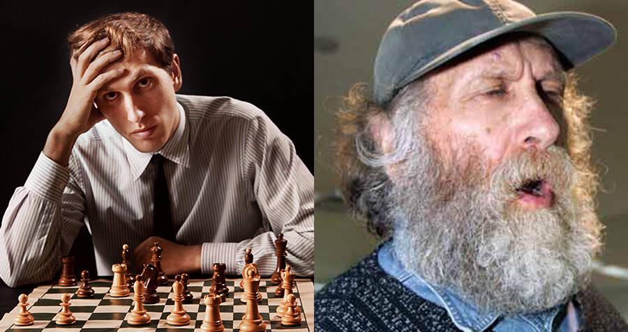 Bobby Fischer (1943-2008). /Namerican Chess Player. Fischer (Right