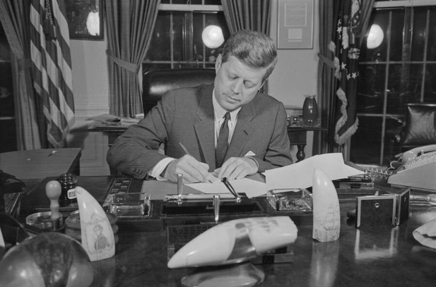 Kennedy Signs Document