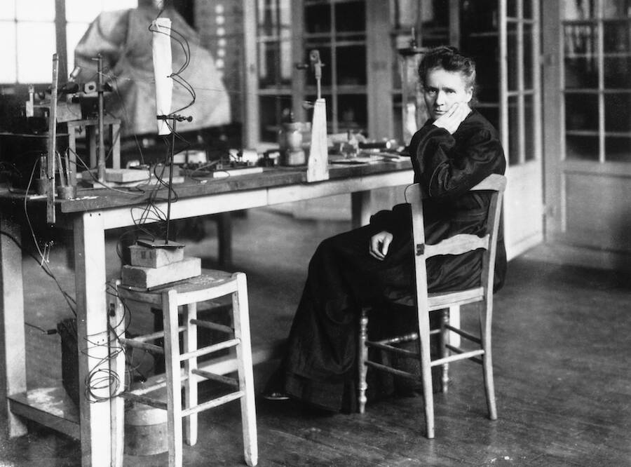Marie Curie In Her Laboratory