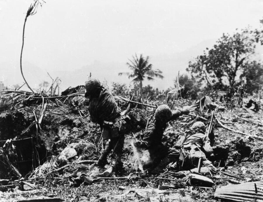 Pacific Theater Battlefield In Saipan