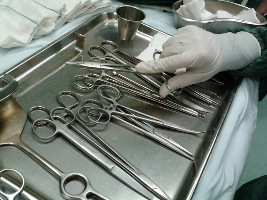 Platter Of Surgical Instruments