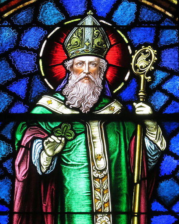 Stained Glass Window Of St Patrick
